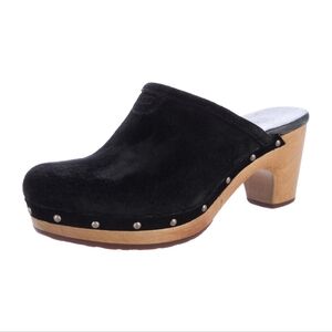 Women's Black UGG Suede Clogs